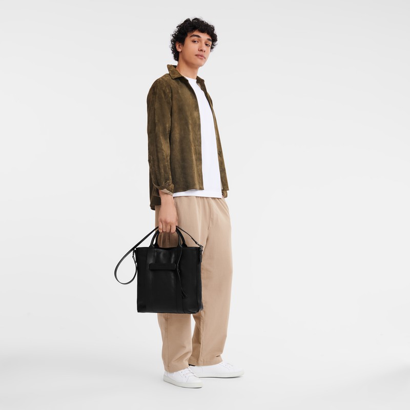 Longchamp 3D L Muleposer Dame Sort Danmark | 20052HCV001