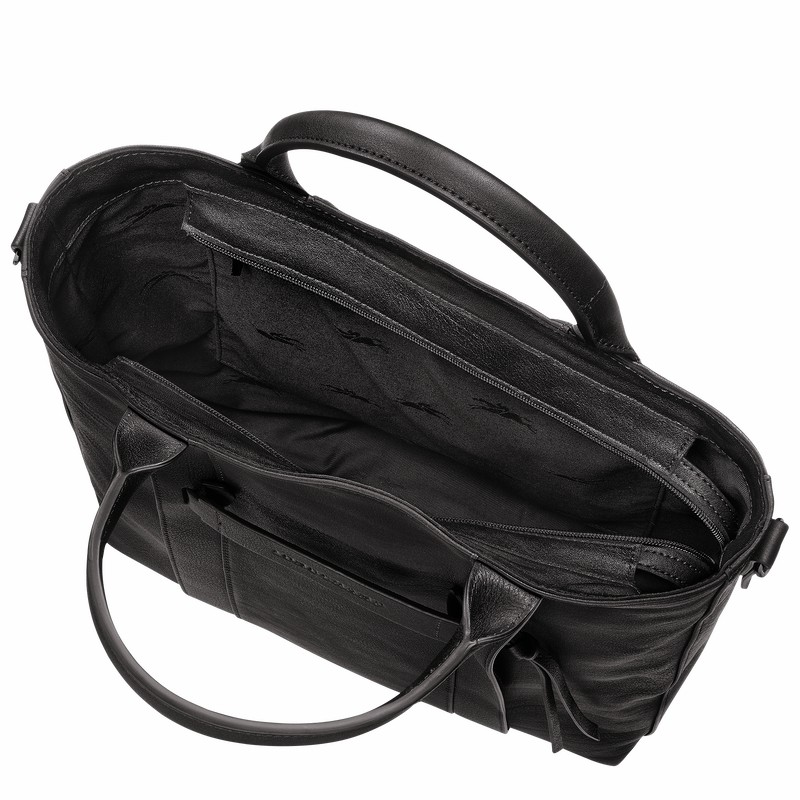 Longchamp 3D L Muleposer Herre Sort Danmark | 20052HCV001-