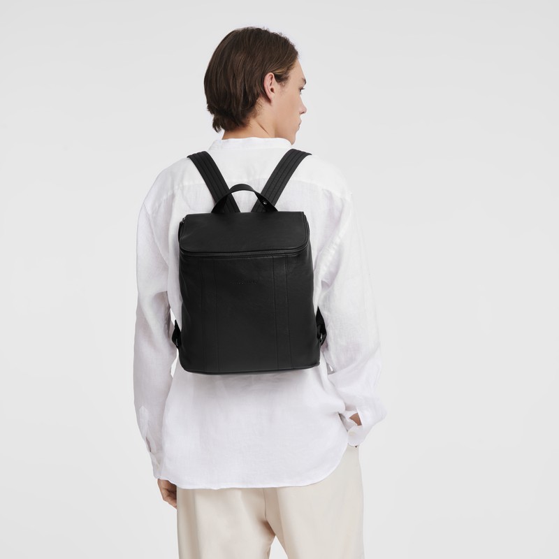 Longchamp 3D M Rygsække Dame Sort Danmark | 10243HCV001