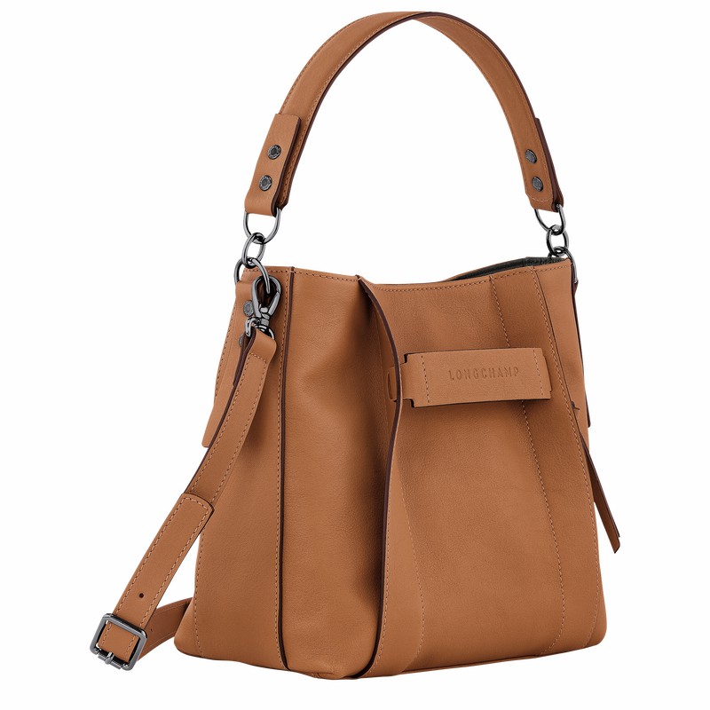 Longchamp 3D S Crossbody Taske Dame Beige Danmark | 10215HCV016
