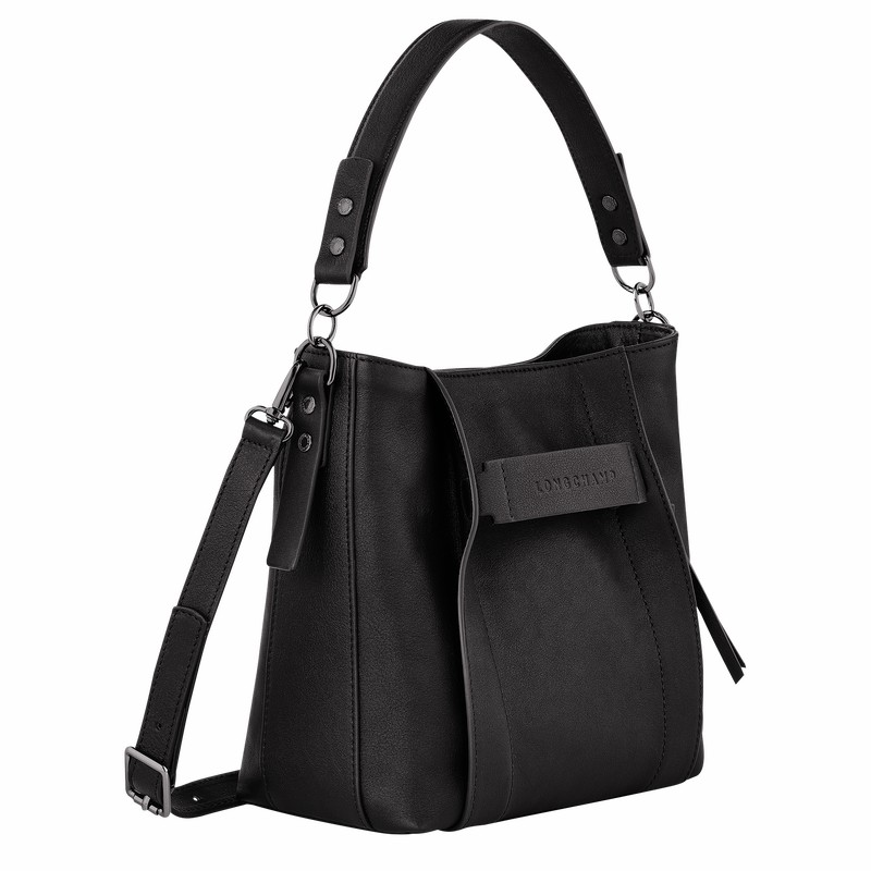 Longchamp 3D S Crossbody Taske Dame Sort Danmark | 10215HCV001