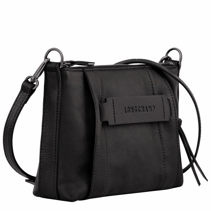 Longchamp 3D S Crossbody Taske Dame Sort Danmark | 10199HCV001