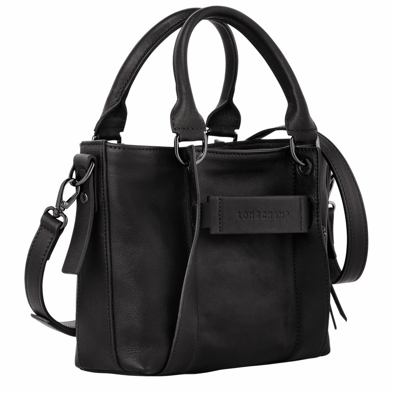 Longchamp 3D S Håndtaske Dame Sort Danmark | 10197HCV001