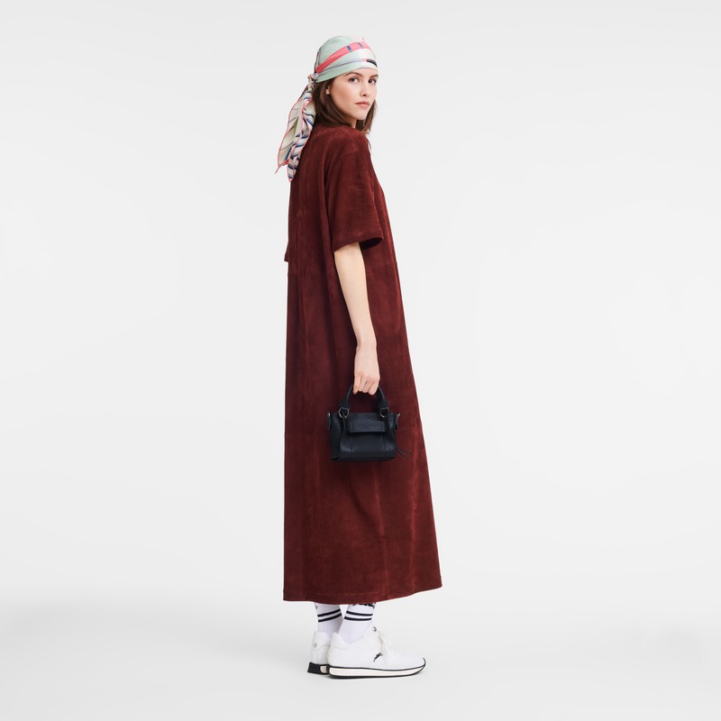 Longchamp 3D XS Håndtaske Dame Sort Danmark | 10254HCV001
