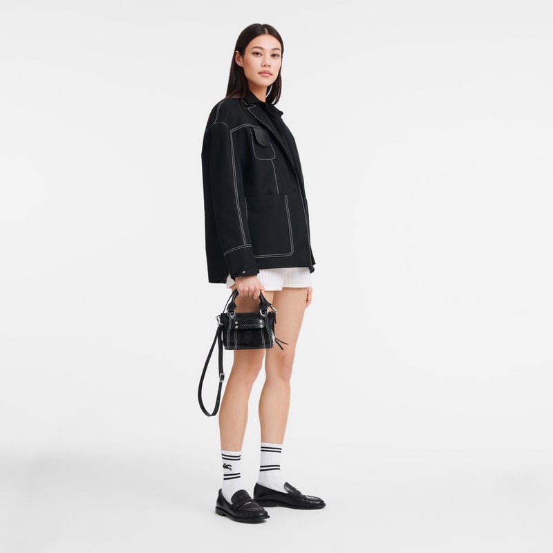 Longchamp 3D XS Håndtaske Dame Sort Danmark | 10254HEX001