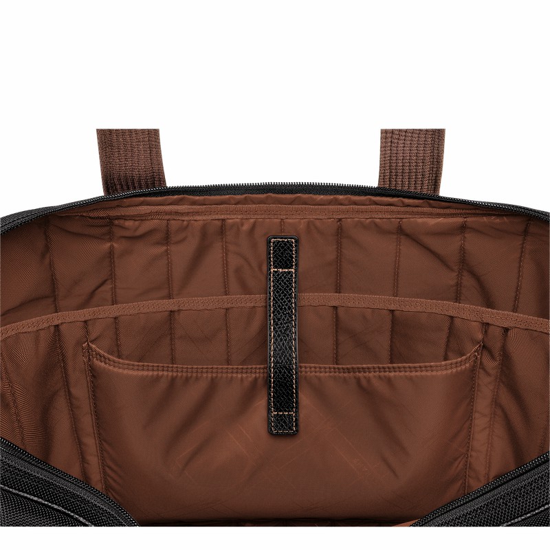 Longchamp Boxford L Mappe Herre Sort Danmark | L1487080001