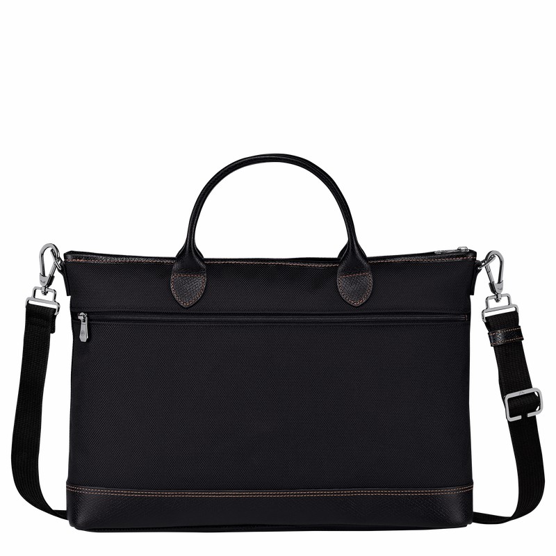Longchamp Boxford S Mappe Herre Sort Danmark | 20032080001-