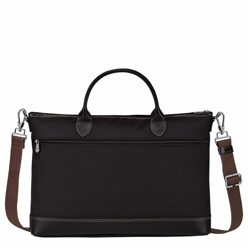 Longchamp Boxford S Mappe Herre Sort Danmark | 20032080001-