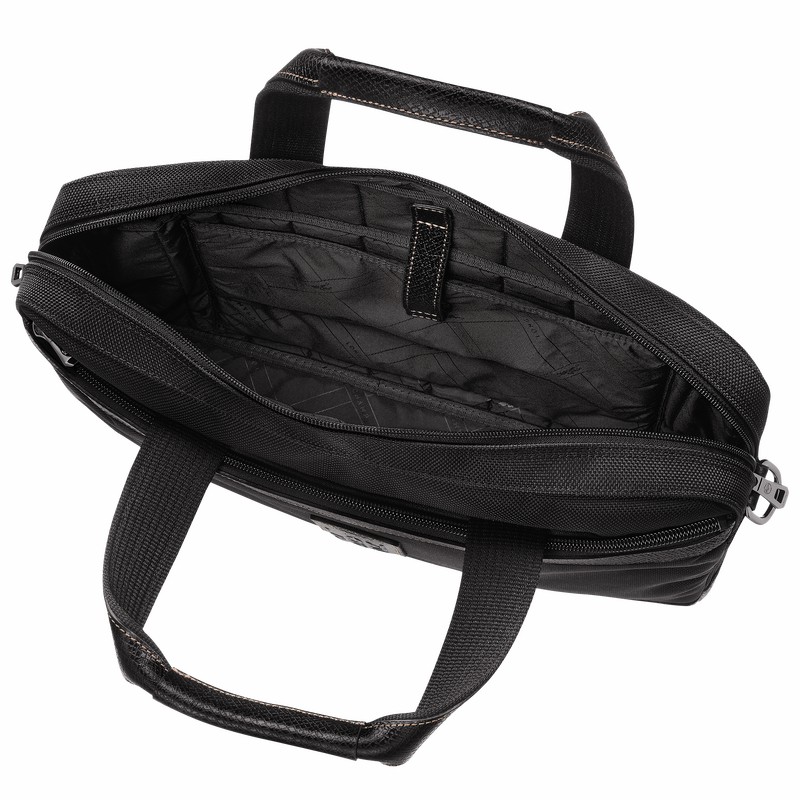 Longchamp Boxford S Mappe Herre Sort Danmark | L1486080001