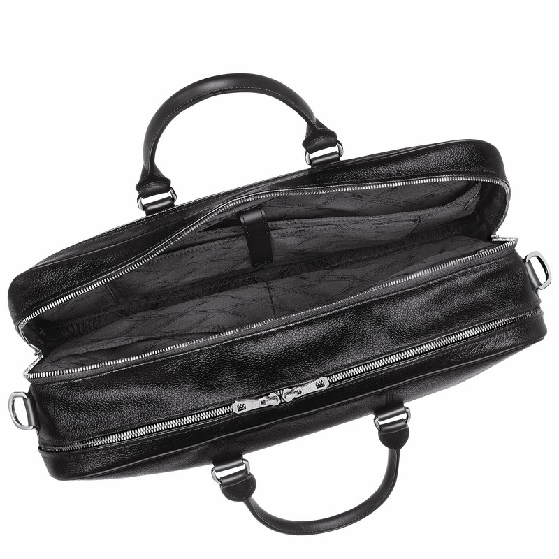 Longchamp Le FOULONNÉ L Mappe Herre Sort Danmark | L2129021047-