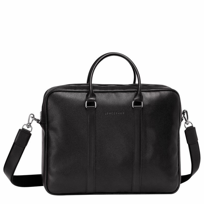 Longchamp Le FOULONNÉ M Mappe Herre Sort Danmark | L2123021047-