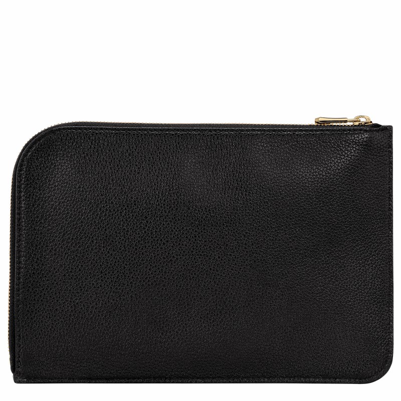 Longchamp Le FOULONNÉ Pouches Dame Sort Danmark | 30040021001
