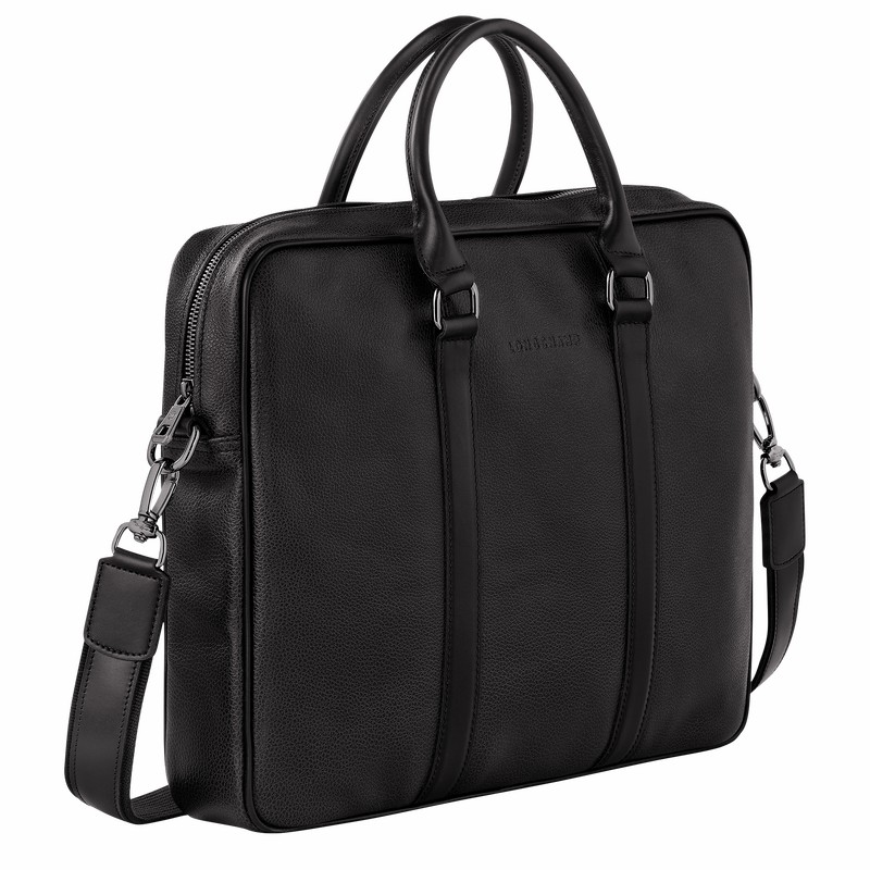 Longchamp Le FOULONNÉ S Mappe Dame Sort Danmark | L2122021047