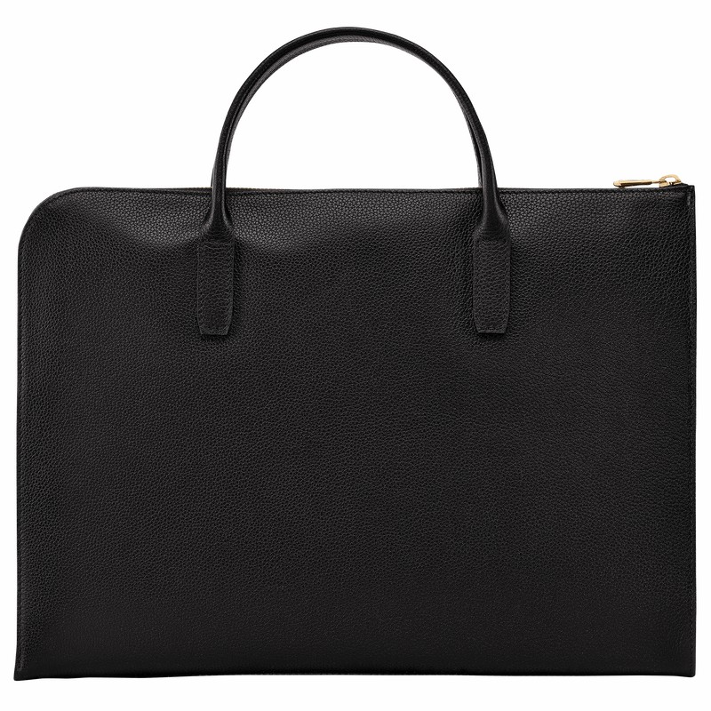 Longchamp Le FOULONNÉ S Mappe Dame Sort Danmark | L2115021001