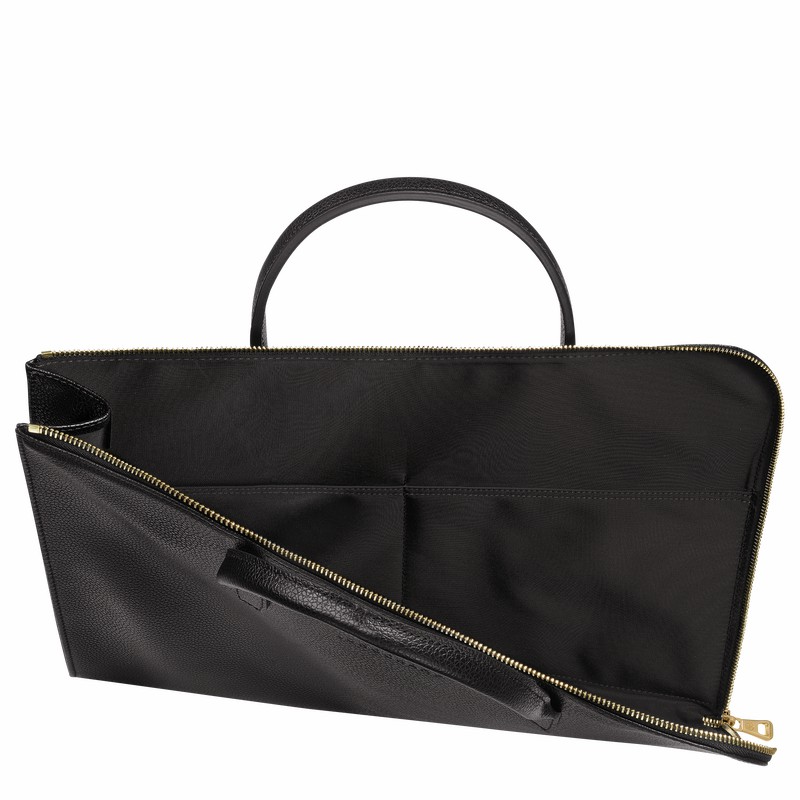 Longchamp Le FOULONNÉ S Mappe Dame Sort Danmark | L2115021001