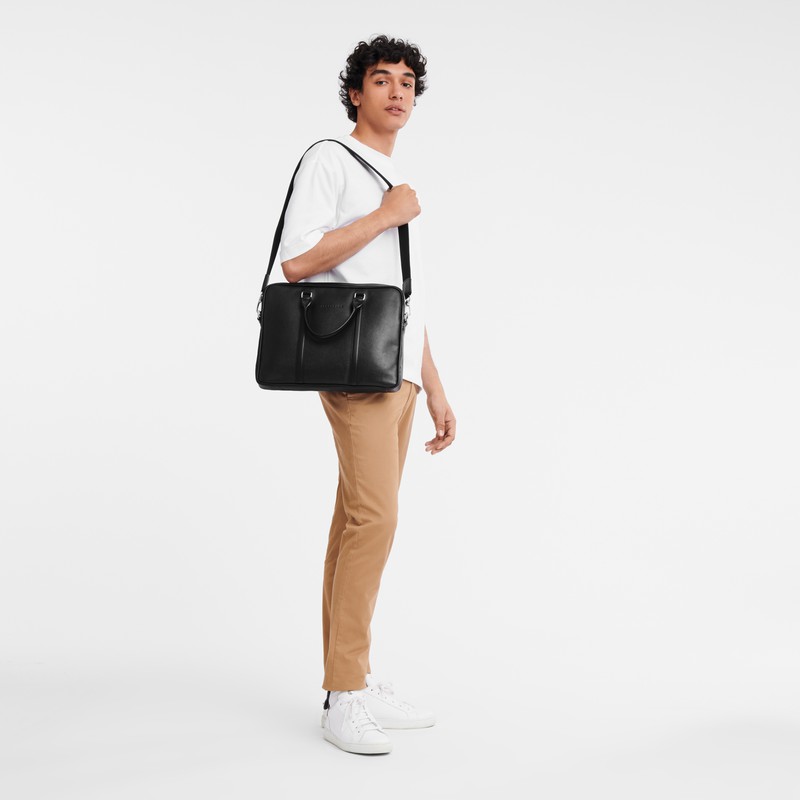 Longchamp Le FOULONNÉ XS Mappe Herre Sort Danmark | L2121021047-