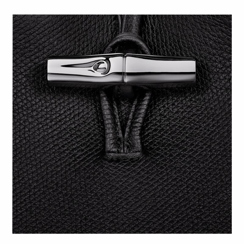 Longchamp Le Roseau Cover Dame Sort Danmark | 34180HFP001