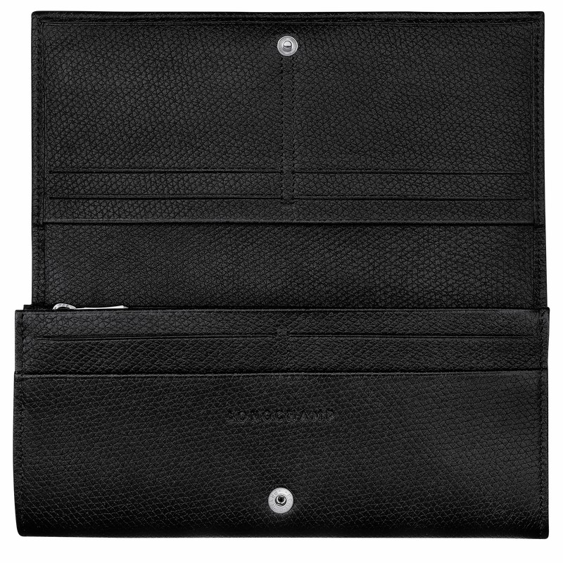 Longchamp Le Roseau Flap Pung Dame Sort Danmark | L3044HFP001