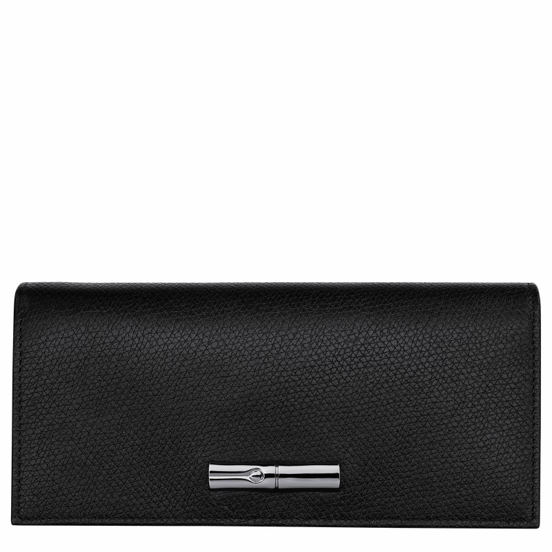 Longchamp Le Roseau Flap Pung Dame Sort Danmark | L3044HFP001