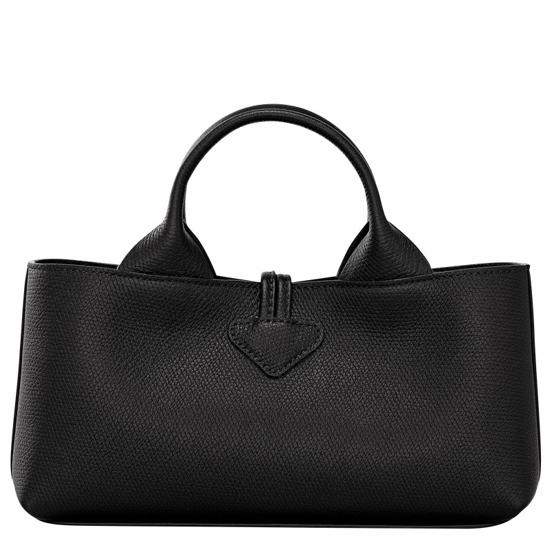 Longchamp Le Roseau S Håndtaske Dame Sort Danmark | 10280HFP001