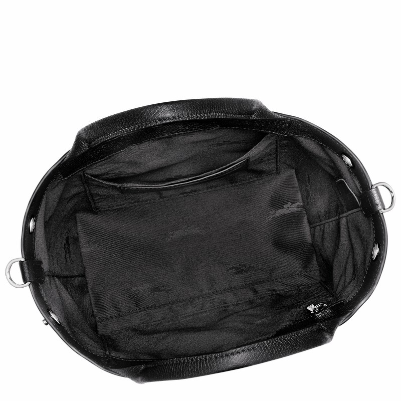 Longchamp Le Roseau S Håndtaske Dame Sort Danmark | 10273HFP001