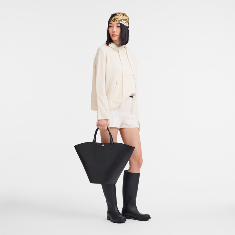Longchamp ÉPURE XL Muleposer Dame Sort Danmark | 10260HYZ001