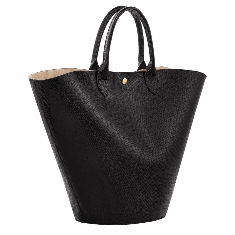 Longchamp ÉPURE XL Muleposer Dame Sort Danmark | 10260HYZ001