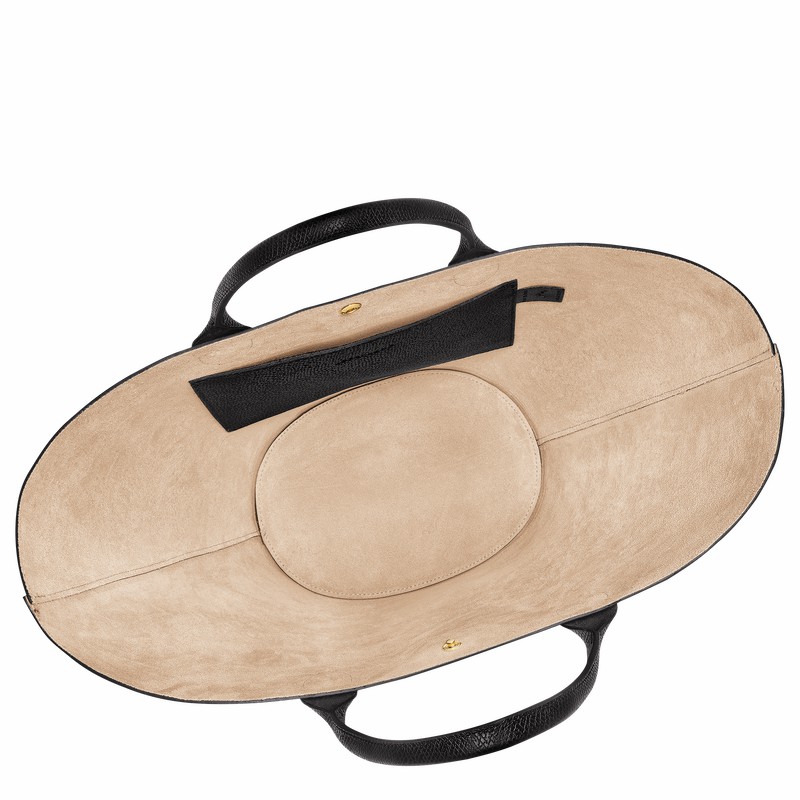 Longchamp ÉPURE XL Muleposer Dame Sort Danmark | 10260HYZ001