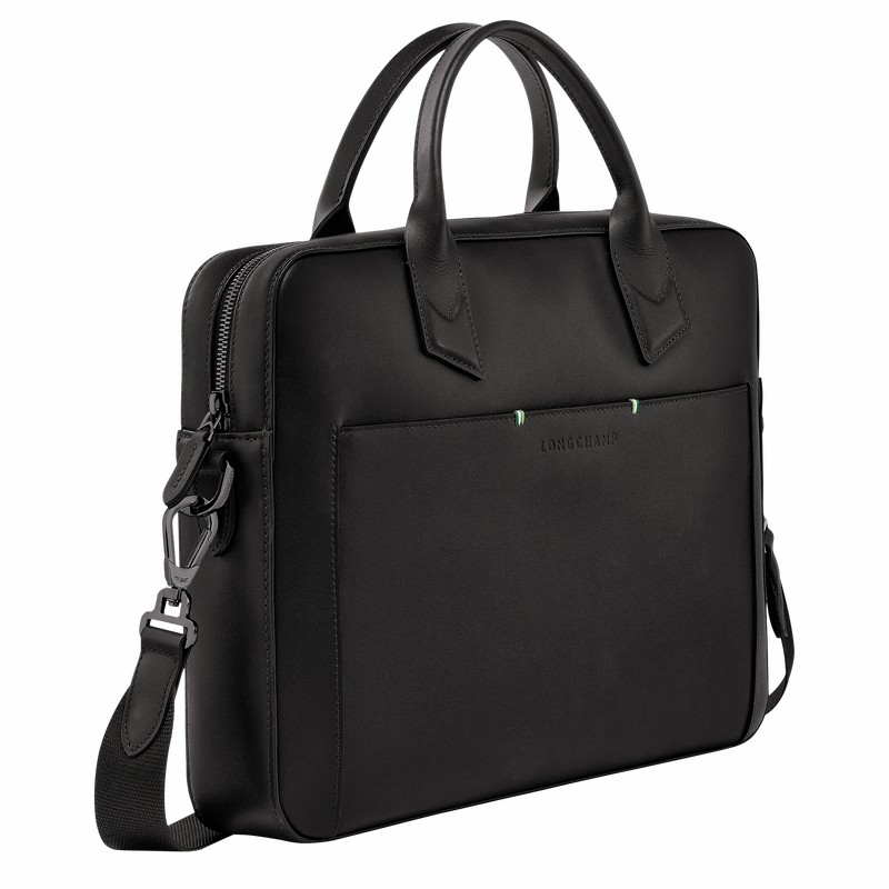 Longchamp sur Seine Mappe Herre Sort Danmark | 20047HCM001